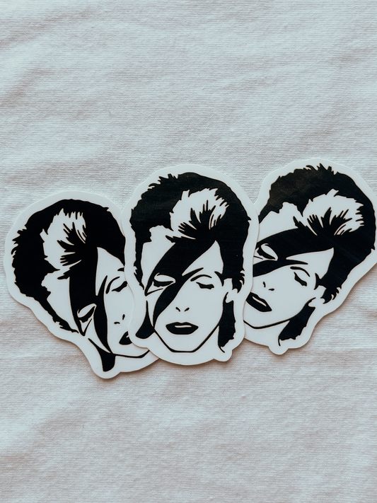 David Bowie Waterproof Sticker