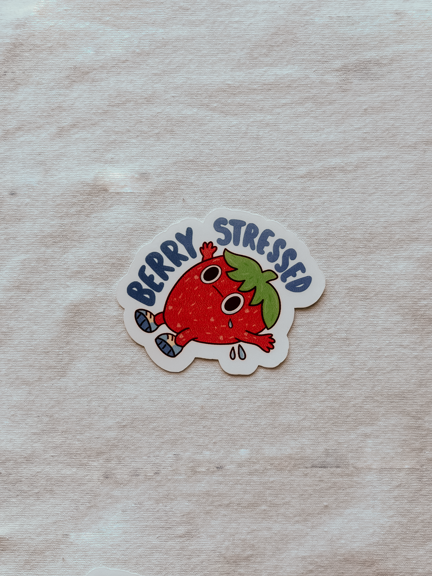 Berry Stressed Waterproof Sticker